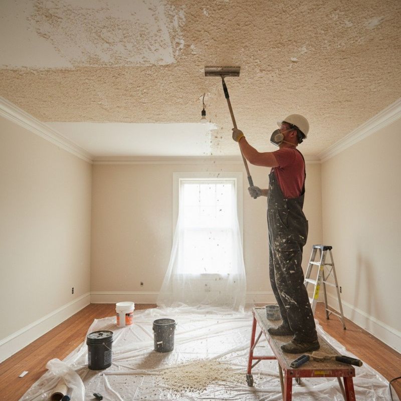 Popcorn Ceiling Removal detail